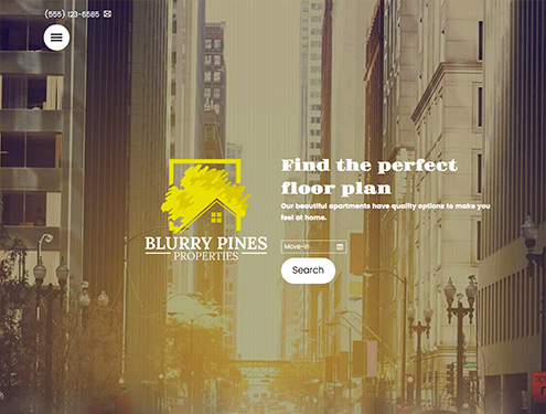 Blur Premium apartment website design